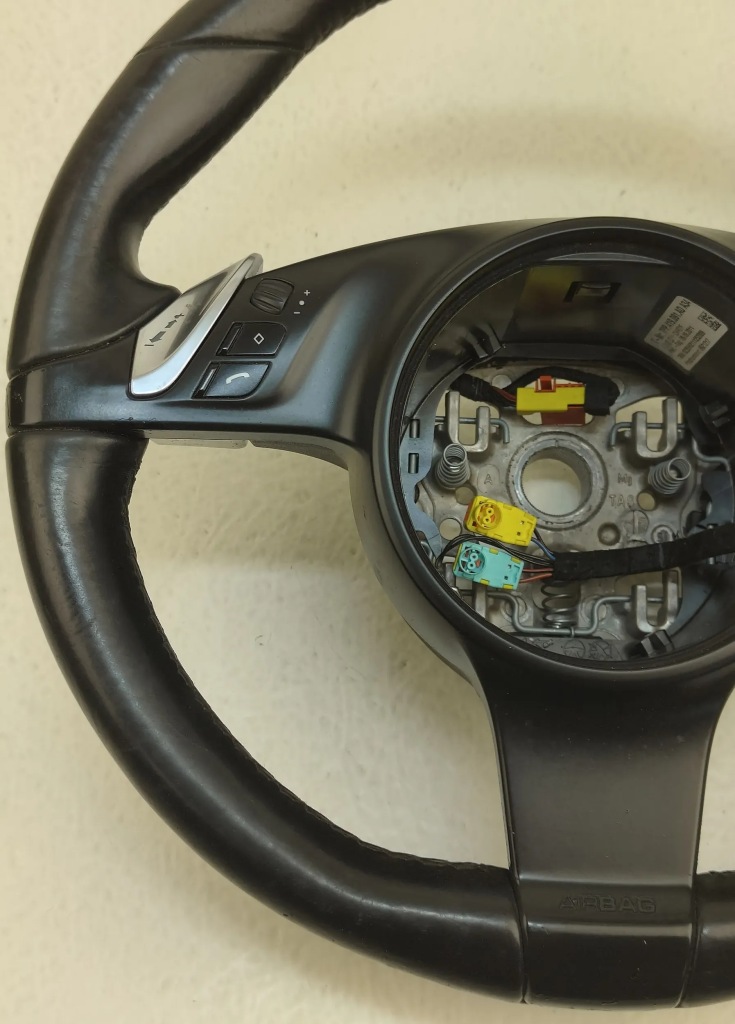 фото №8, Porsche panamera 970 09-13 повітропровід мультифункція пелюстки перемикання czarna шкіра