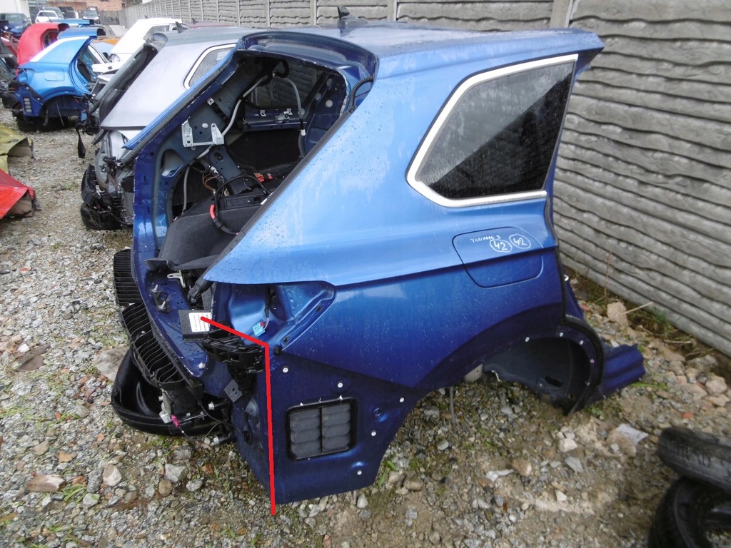 фото №1, Четверть крыло правый задняя vw touareg iii