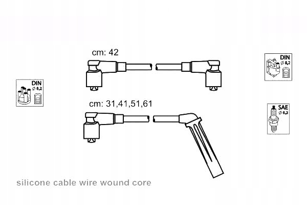 фото №2, Дроти запалювання kpl. janmor