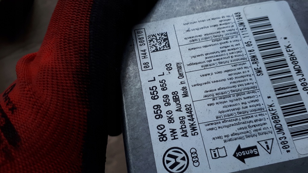 фото №6, Audi a5 8t a4 b8 модуль датчик подушка безопасности 8k0959655l