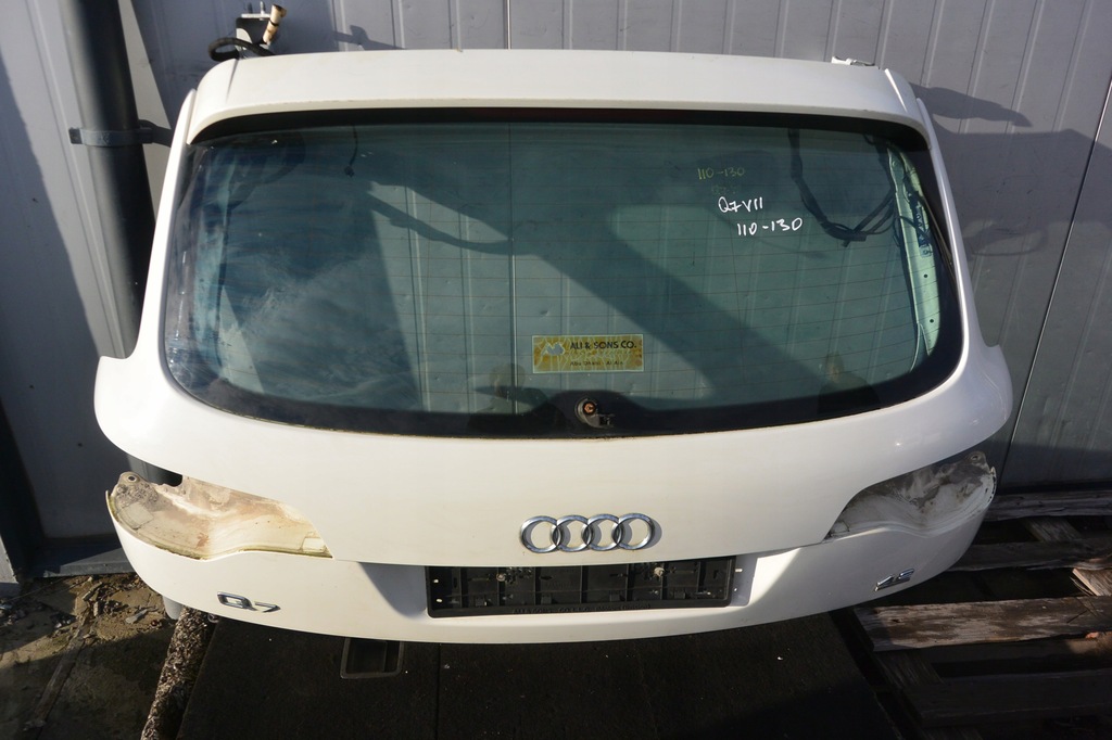 фото №1, Audi q7 4l крышка багажника багажника lr9a стекло