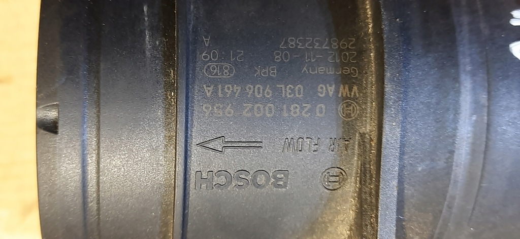 фото №8, Витратомір 2.0tdi audi a3 8p 03l906461a