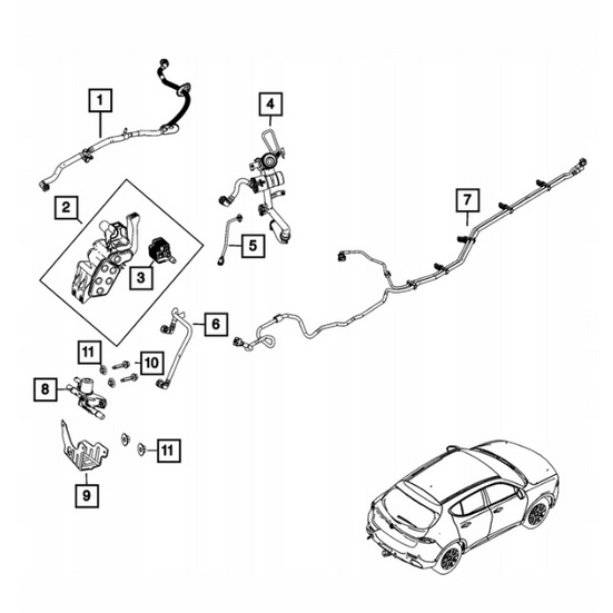 Клапан датчик evap wrangler 4xe grand cherokee 4xe 2.0 hornet 68364207aa Недорого
