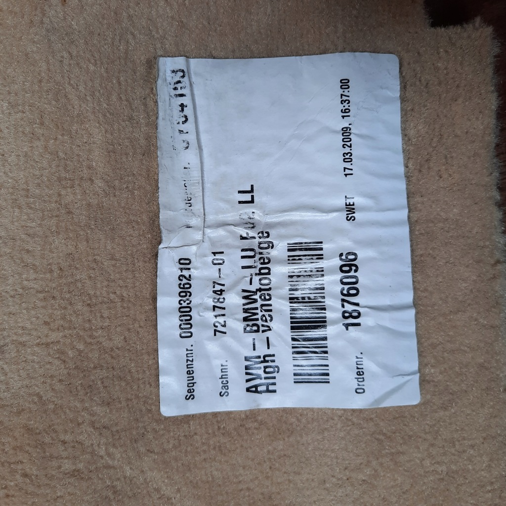 фото №6, F02 bmw f02 килимок обшивка задня задній