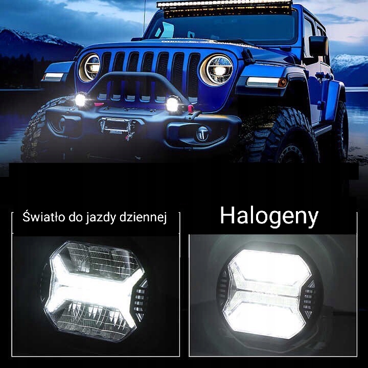 фото №14, Лампы противотуманные фары противотуманные перед + drl дневные jeep wrangler jl