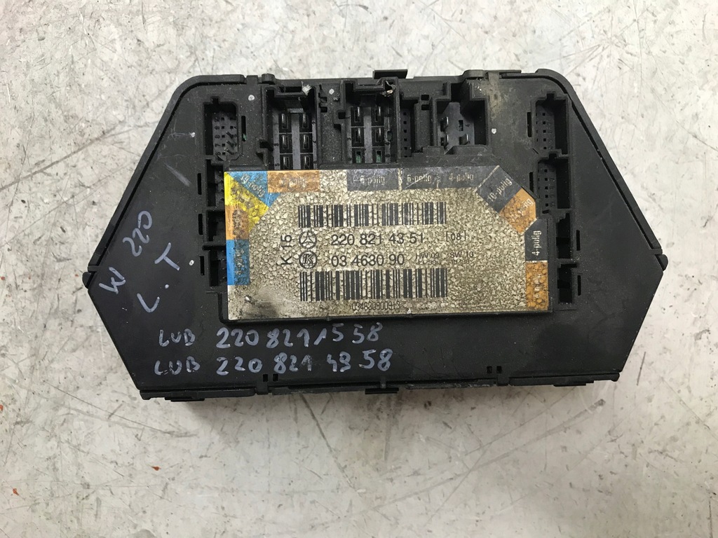 фото №1, Mercedes s w220 блок керування модуль сидіння лівий задня