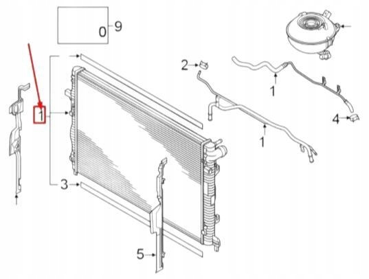 фото №9, Радиатор жидкость охлаждающий vag audi a3 8y rs3 8v оригинальный