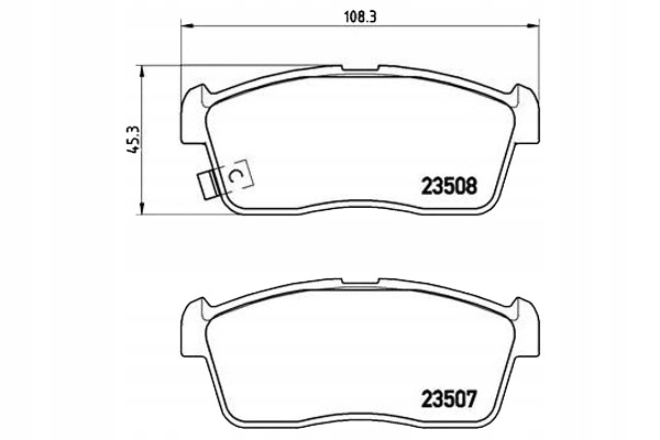 фото №1, Brembo тормозные колодки тормозные suzuki alto 09- brembo