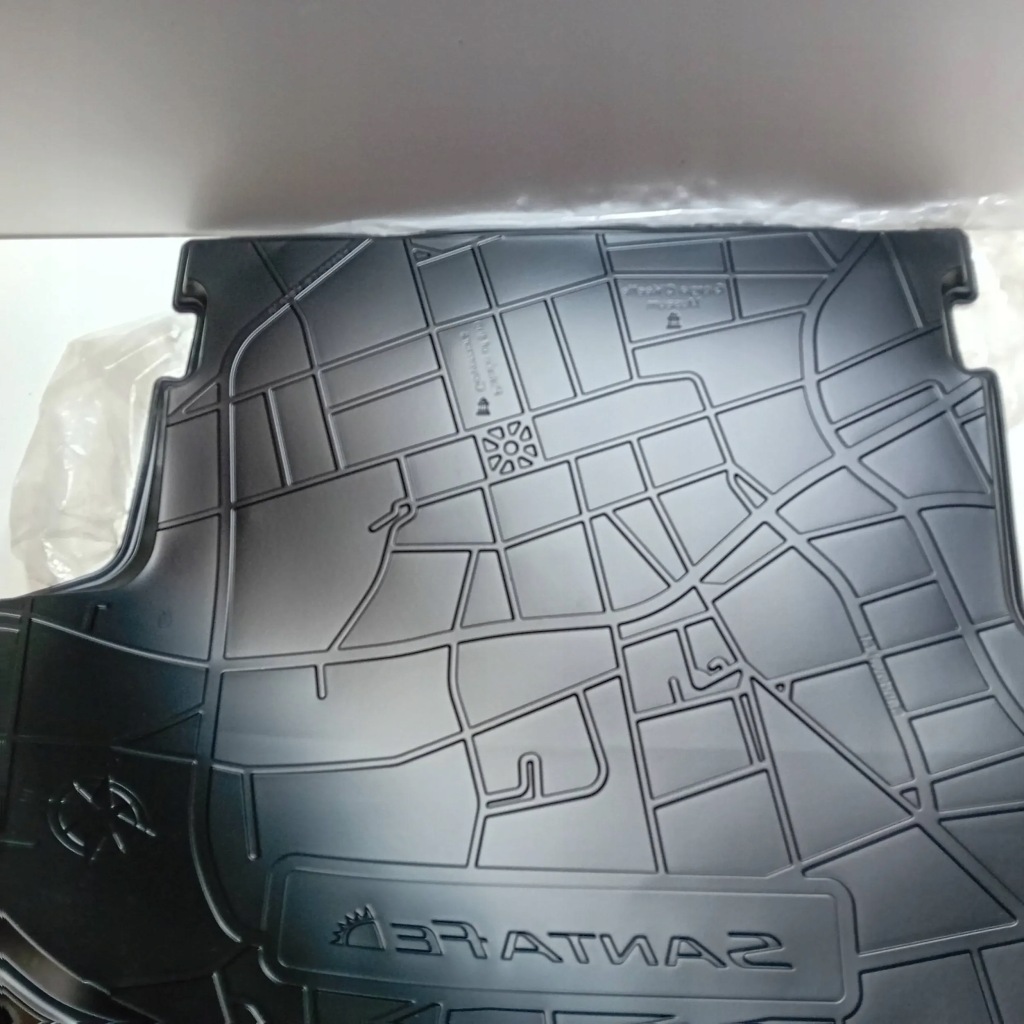 фото №7, Hyundai santa fe iv 19- резиновый мат багажника обшивка багажника nowa oem