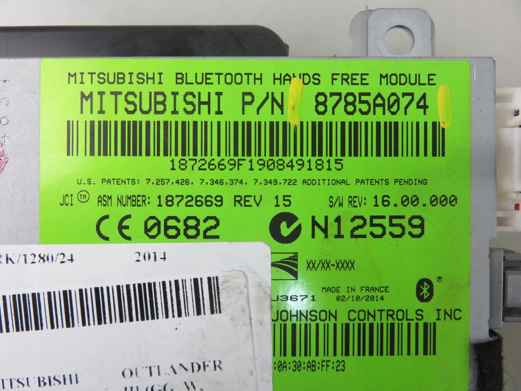 фото №9, Модуль bluetooth mitsubishi outlander iii 8785a074