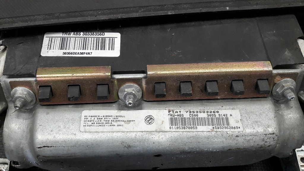 фото №10, 7353583260 подушка безопасности пассажира fiat punto ii