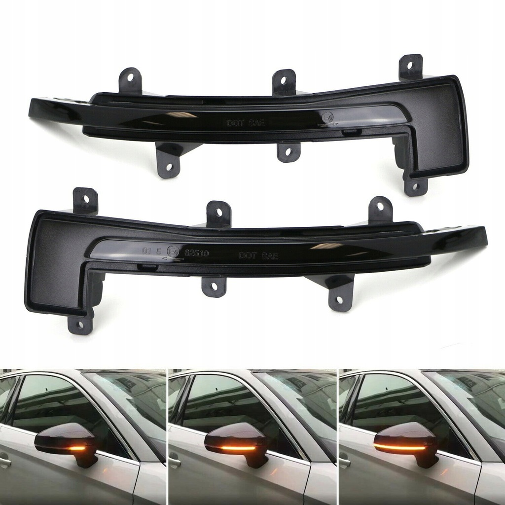 фото №1, Динамические поворотники зеркал audi tt r8 led smoke