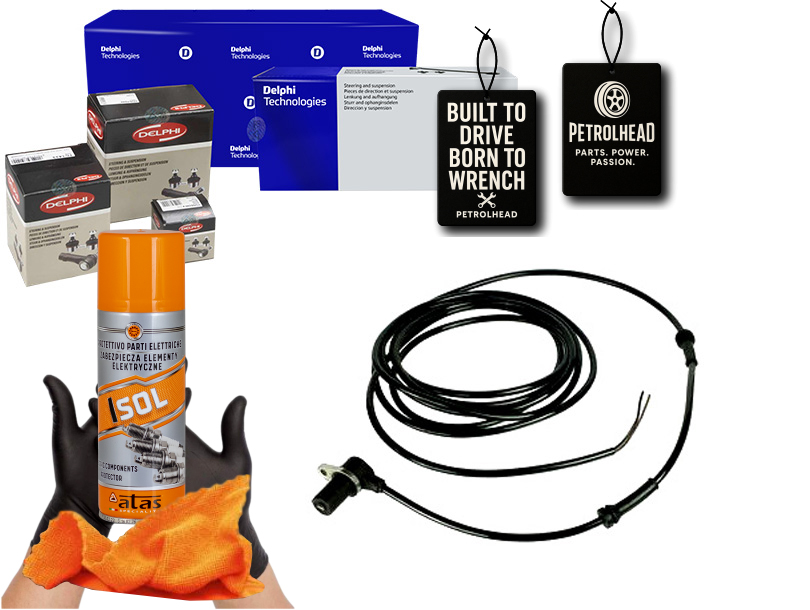 фото №1, Датчик abs mercedes перед vito w638 delphi ham #petrolhead pro+ kit4