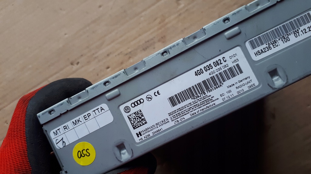 фото №5, A6 c7 4g тюнер модуль mmi 4g0035082c a7 a4 b8 q5