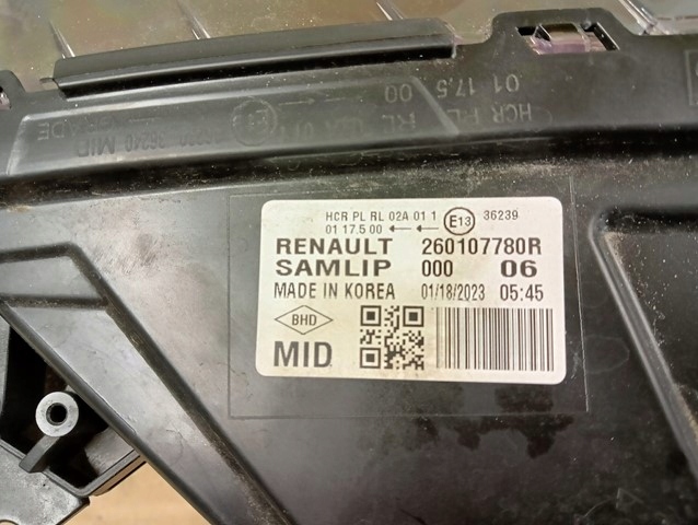 фото №4, Лампа правая фара правый renault arkana full led 2021-