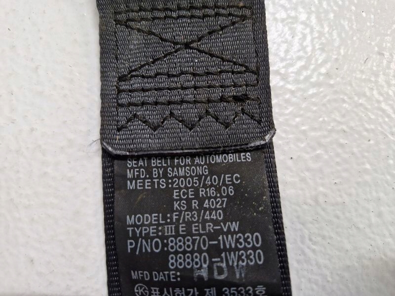 фото №8, Kia rio iii 3 3d pas безопасности правый перед 88880-1w330