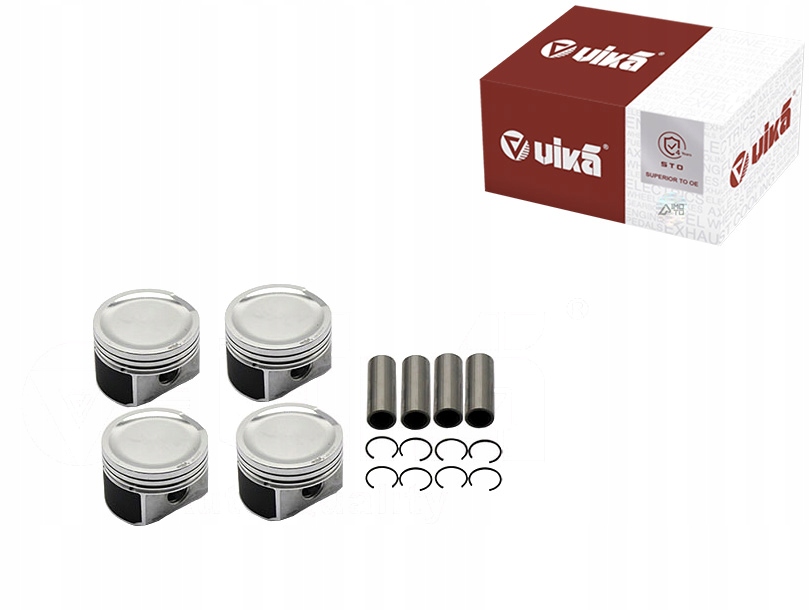 фото №1, Поршень kpl 76.5 vw polo 4 szt. 1.4 clpa vika