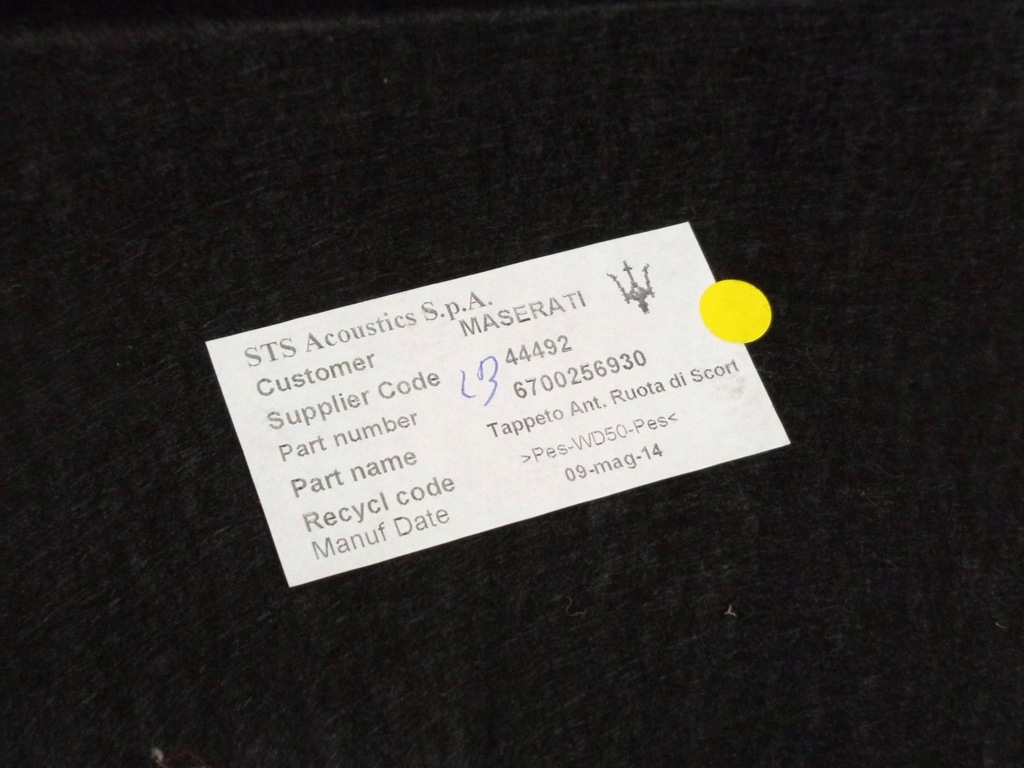 фото №6, Обшивка багажника задняя maserati ghibli 6700256930