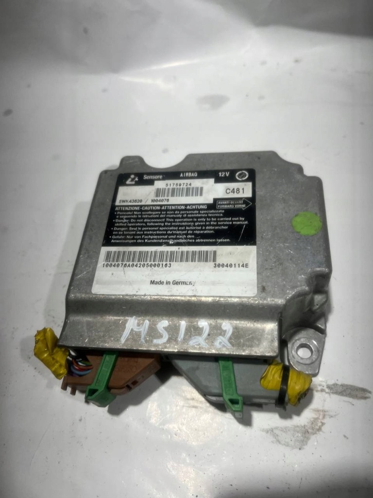 фото №1, Датчик модуль подушка безпеки fiat multipla 51759724