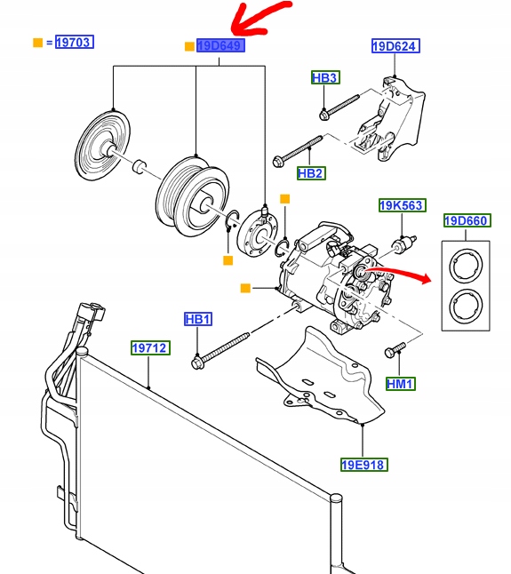 фото №1, Сцепление компрессора кондиционера ford focus cmax