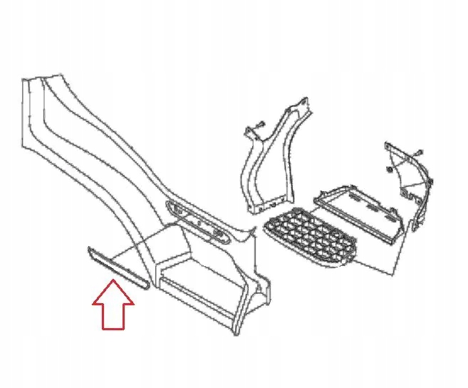 фото №3, Молдинг заглушка поріг верхнього права scania s / r 2017-
