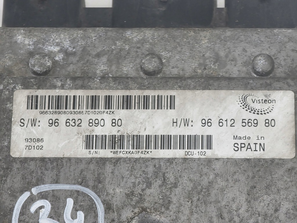 фото №7, Ducato boxer 2.2 бортовий комп'ютер блок керування набір стартовий 9663289080 9661256980 4