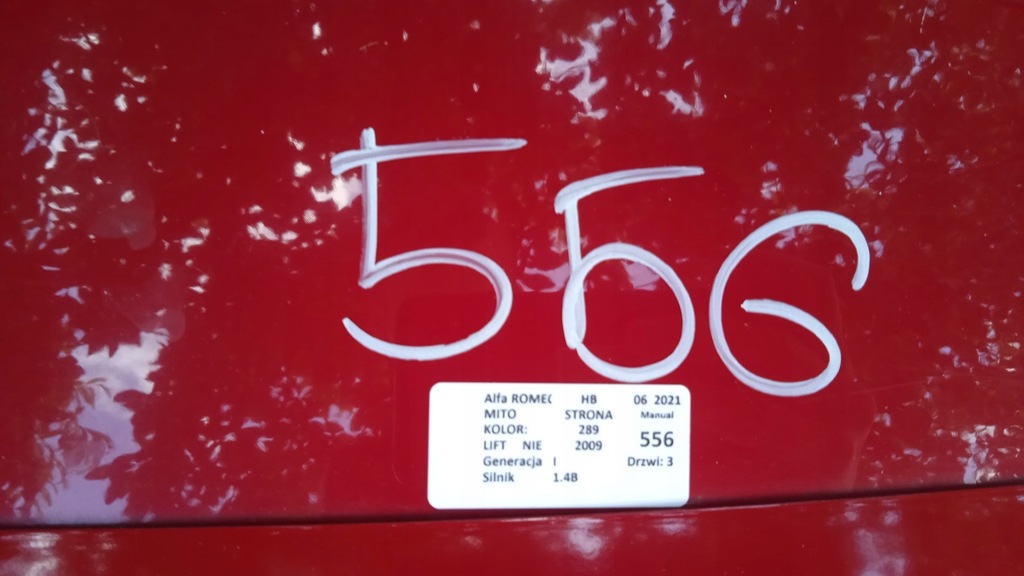 фото №6, Alfa romeo mito i hb крышка багажника задняя 289