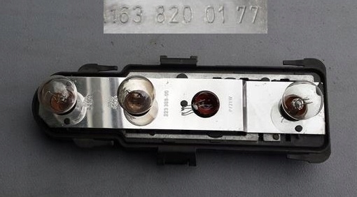 фото №1, Вкладыш лампы левый задняя mercedes ml w163 1638200177