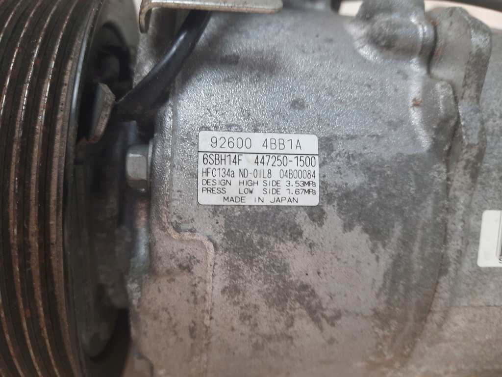 фото №9, Nissan rogue 14- компрессор кондиционера компрессор