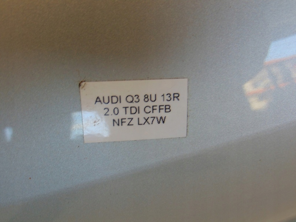 фото №12, Крышка багажника крышка багажника задняя задняя стекло audi q3 8u 11- lx7w