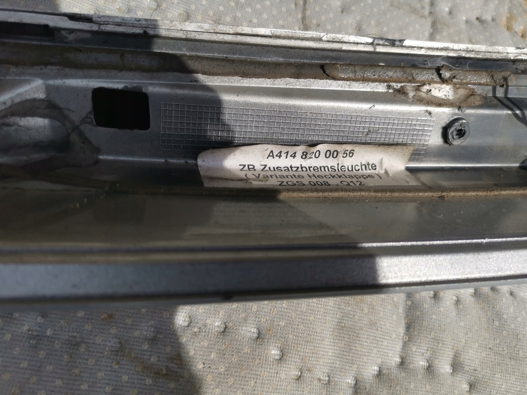 фото №7, Mercedes-benz оригинальный номер a4148200056 спойлер свет стоп серебристый