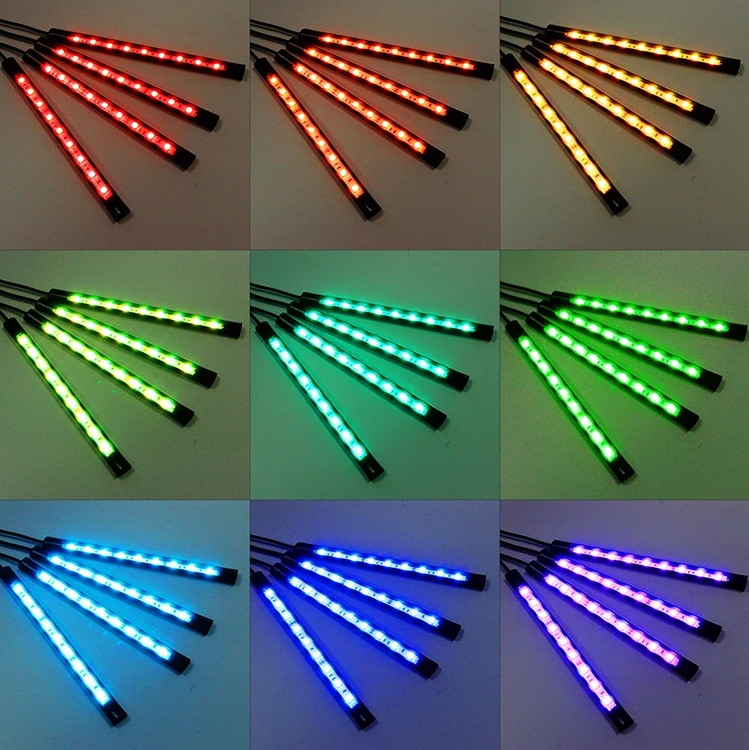 Лента led rgb 5050 12v bluetooth приложение освещение кабина автомобиля автомобиля Доставка