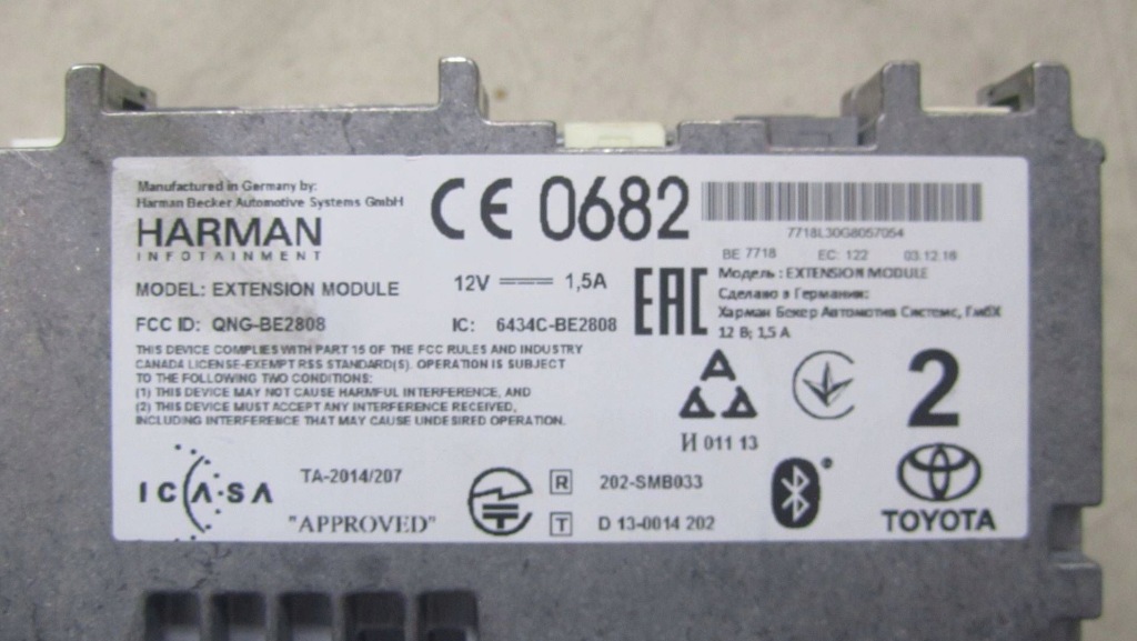 фото №4, Toyota rav-4 iv lift радіо навігація 86140-42340 15-