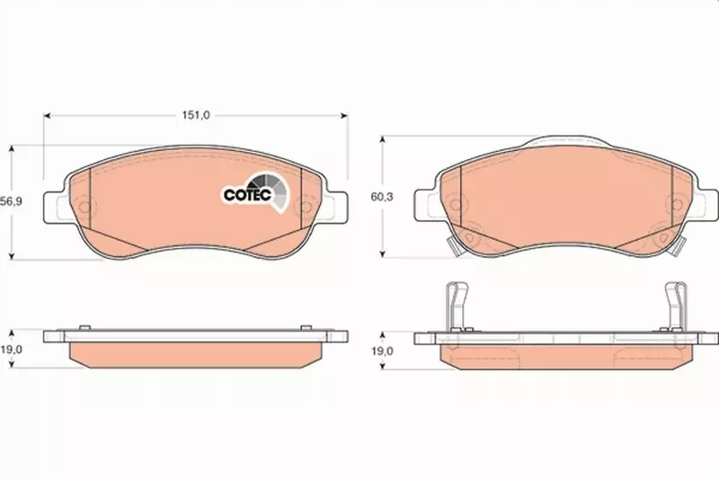 Trw тормозные колодки ham перед honda cr-v iii 2.0 2.2 i-vtec Оригинал