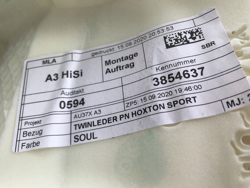 фото №14, Audi a3 8y 8ys 2021 sedan заднее сиденье сиденье задняя кожа