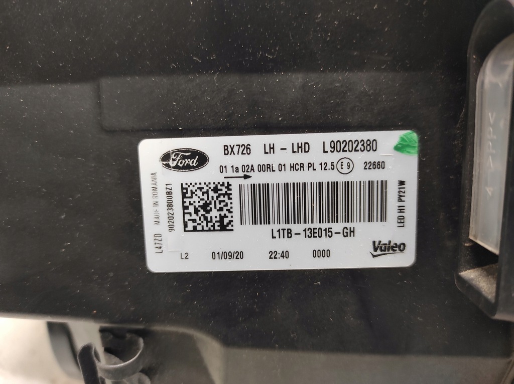 фото №10, Ford puma mk2 19- лампа ліва перед l1tb-13e015-gh