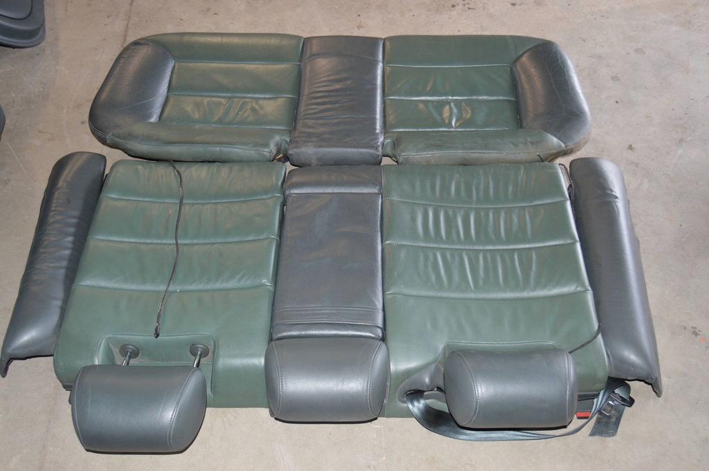 фото №9, Сидіння заднє сидіння обшивки шкіра зелений audi a6 c5 sedan