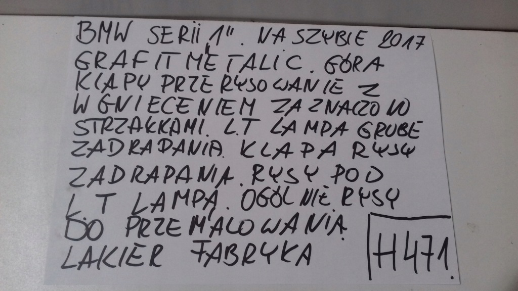 фото №10, Задня кришка багажника bmw 1 f20 2017 h471