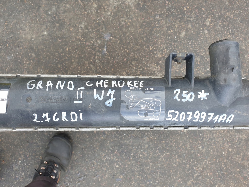 фото №8, Радіатор wody jeep grand cherokee ii wj 2.7 crdi 52079971aa