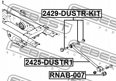 фото №6, Болт с эксцентрик febest do renault captur i 2.0