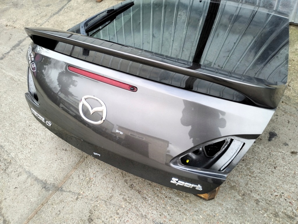 фото №9, Крышка багажника задняя + спойлер mazda 6 gh sport lift 2010-2012 цвет 38r 5d hb