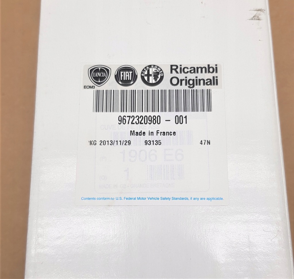 Фильтр топлива fiat/psa оригинальный номер 9872320980, 1906 e6 в Украине