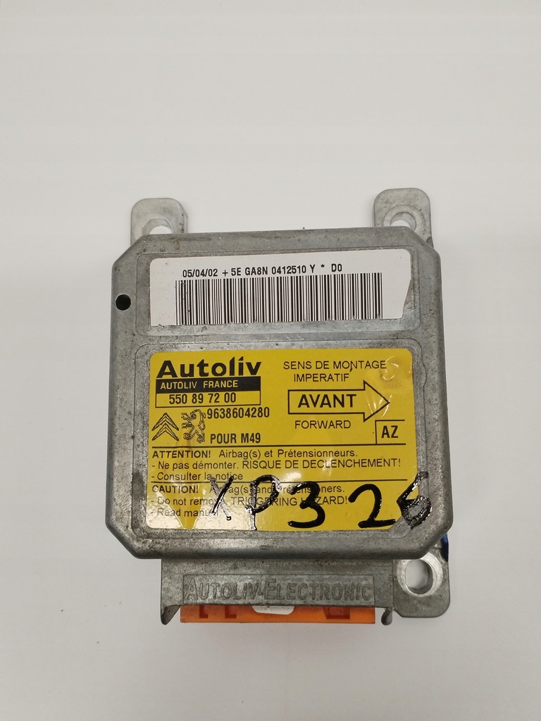 фото №1, Модуль датчик подушка безопасности peugeot partner 9638604280