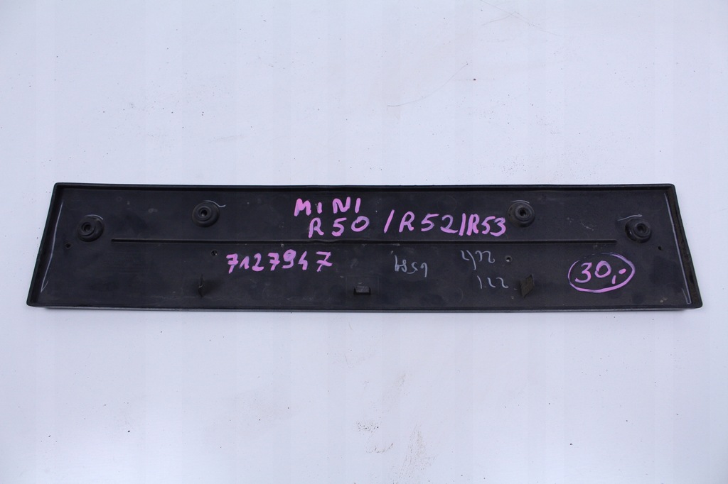 фото №3, Підкладка кронштейн номерного знака mini r50 r52 r53