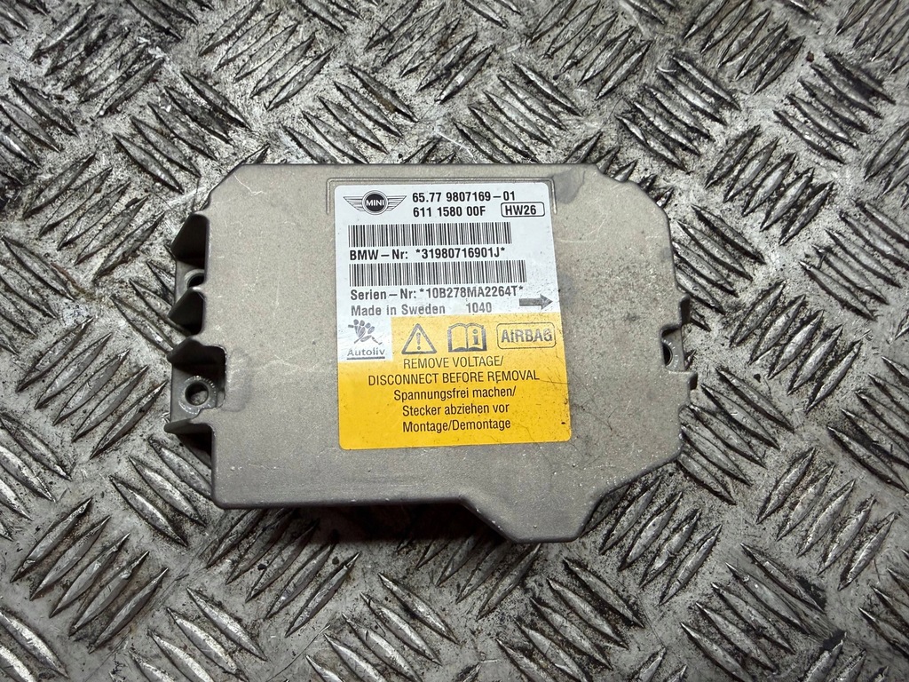 фото №1, Mini r56 модуль блок управления подушка безопасности 9807169