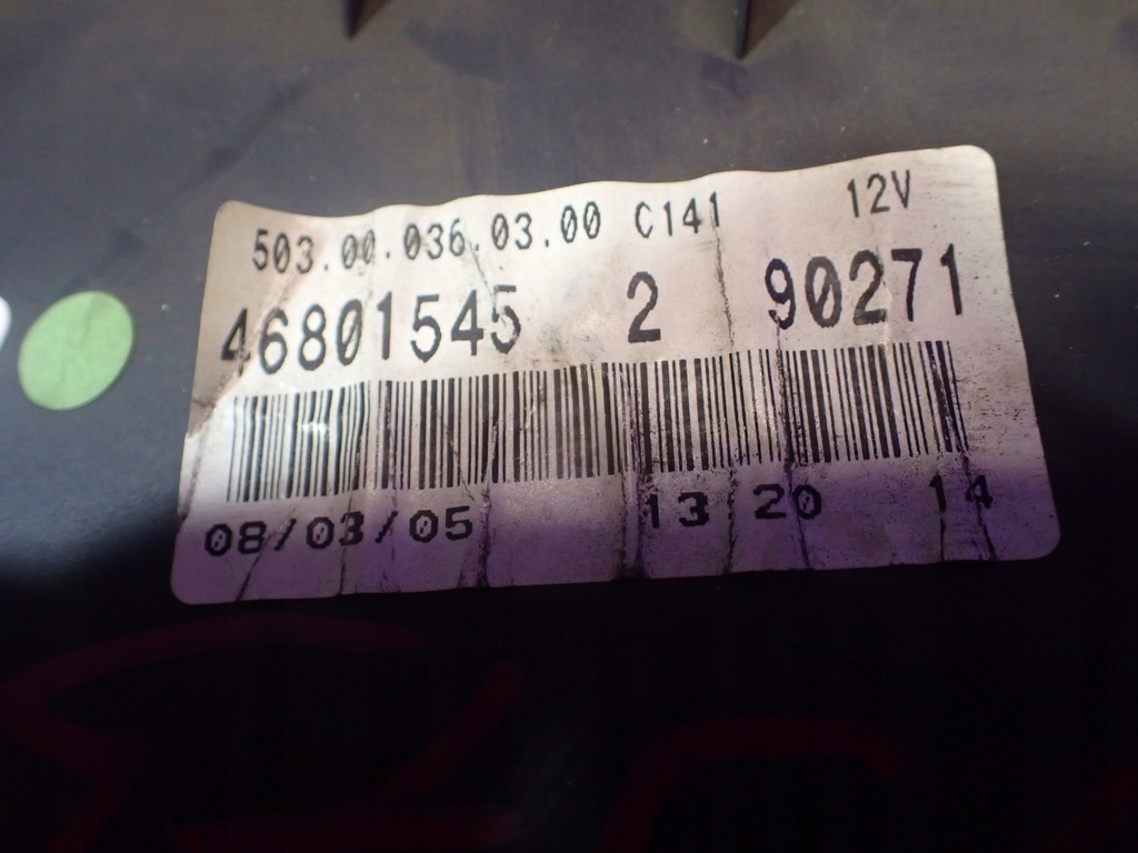 фото №4, Fiat panda ii 03- 1.2 60km счетчик приборы 46801545