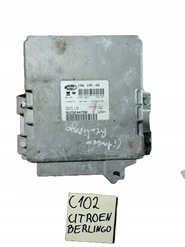 фото №1, Citroen berlingo 9629244780 блок керування двигуна magneti marelli