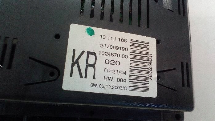 фото №7, Дисплей годинник opel astra h iii 13111165