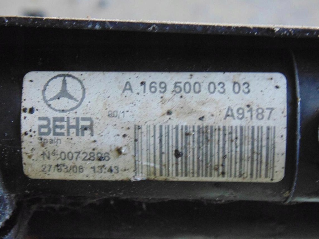 фото №5, Радиатор wody + вентилятор mercedes w245 w169