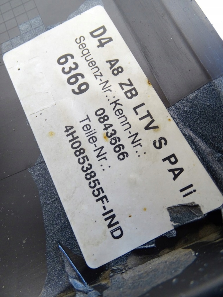 фото №9, Молдинг порог левая левый перед audi a8 s8 d4 lift 4h0853859f